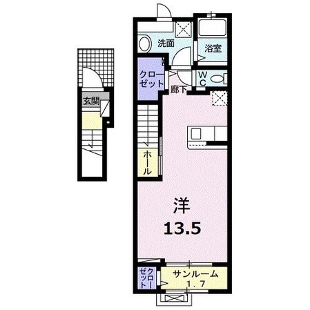 サンフィールドの物件間取画像